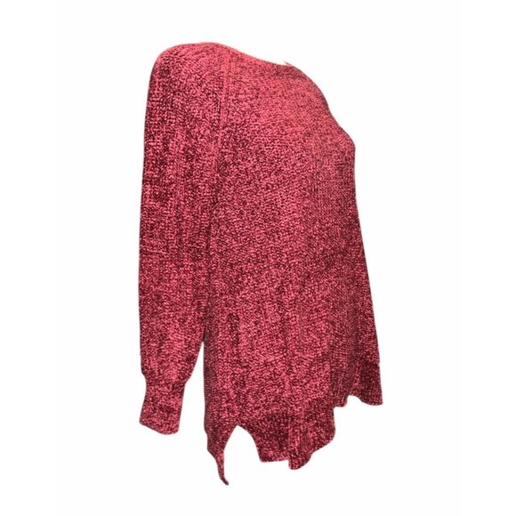 Time And Tru Soft Burgundy Long Sleeve Chunky Knit Sweater Sz Medium (8/10) Wome - Picture 8 of 13